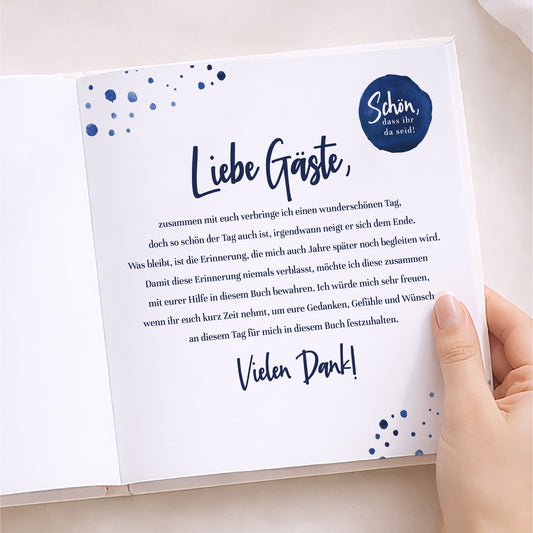 Personalisiertes christliches Gästebuch „Ichthys“ – mit Name & Datum