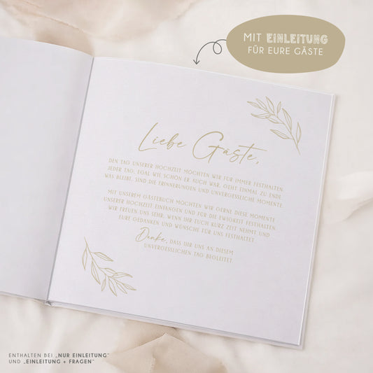 Personalisiertes Gästebuch Hochzeit – Butter Yellow Eukalyptus