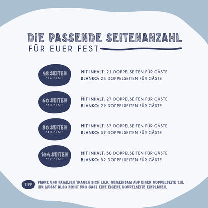 Personalisiertes christliches Gästebuch „Ichthys“ – mit Name & Datum