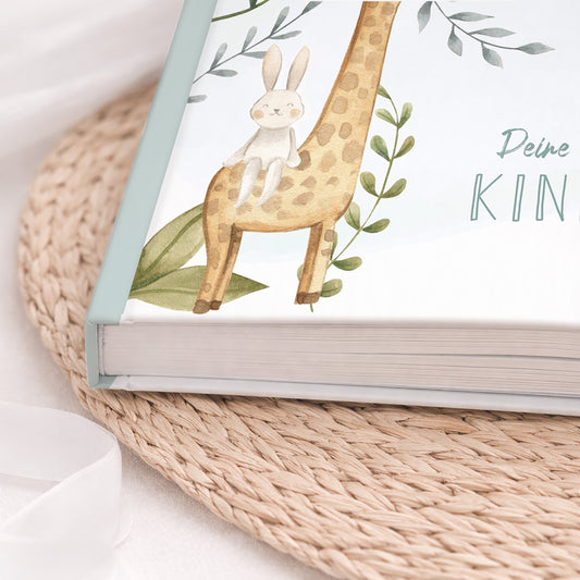 Erinnerungsalbum Kindheit – Die ersten 10 Jahre | Boho Tierdesign