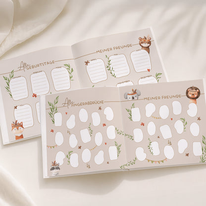 Personalisiertes Freundebuch mit Namen für Kinder | Giraffe