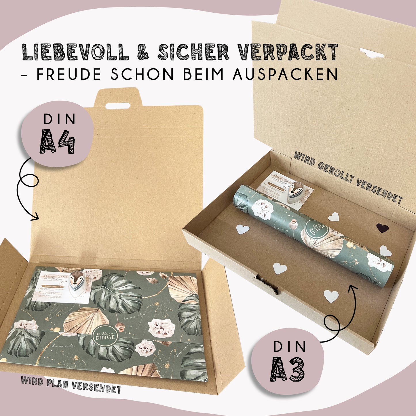 Fußabdruck Poster „Pinguin“ – personalisierbar