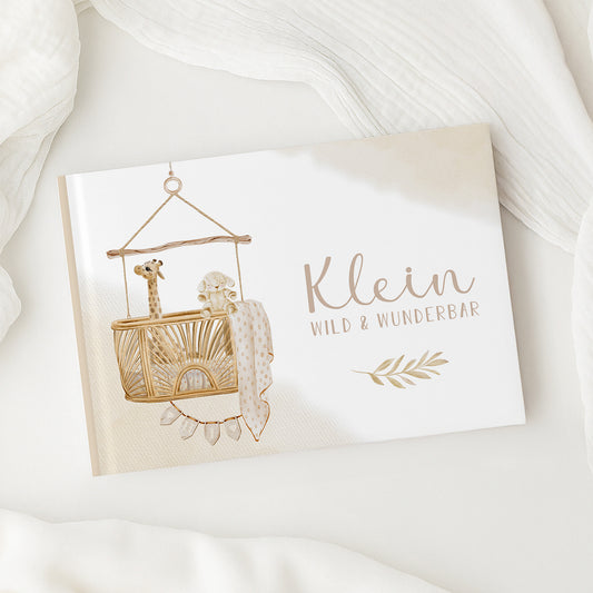Babyalbum „Klein, wild & wunderbar“ – Boho Nursery | Erstes Jahr