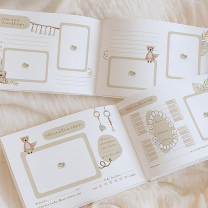 Babyalbum „Klein, wild & wunderbar“ – Boho Nursery | Erstes Jahr