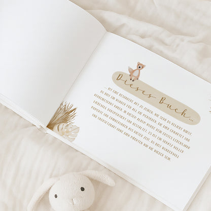 Babyalbum „Klein, wild & wunderbar“ – Boho Nursery | Erstes Jahr