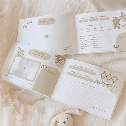 Babyalbum „Klein, wild & wunderbar“ – Boho Nursery | Erstes Jahr