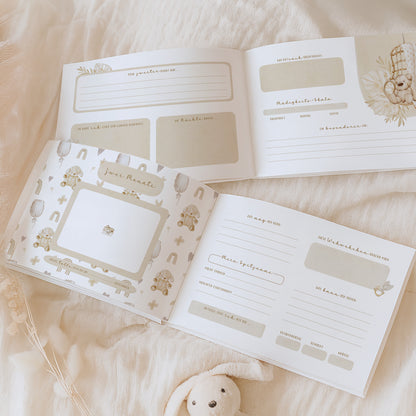 Babyalbum „Klein, wild & wunderbar“ – Boho Nursery | Erstes Jahr