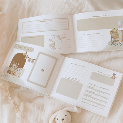 Babyalbum „Klein, wild & wunderbar“ – Boho Nursery | Erstes Jahr