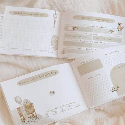 Babyalbum „Klein, wild & wunderbar“ – Boho Nursery | Erstes Jahr