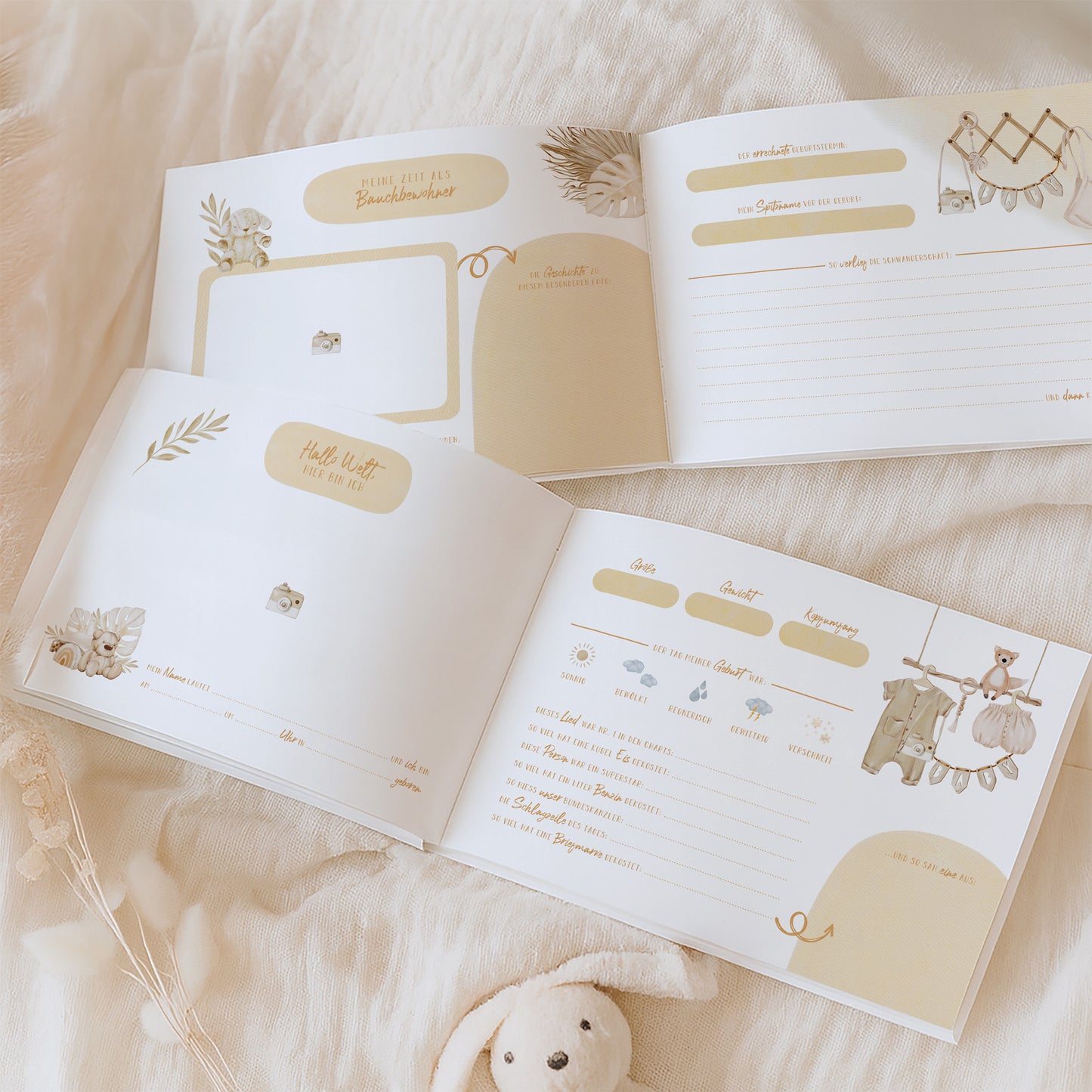 Babyalbum „Klein, wild & wunderbar“ – Fuchs | Erstes Jahr