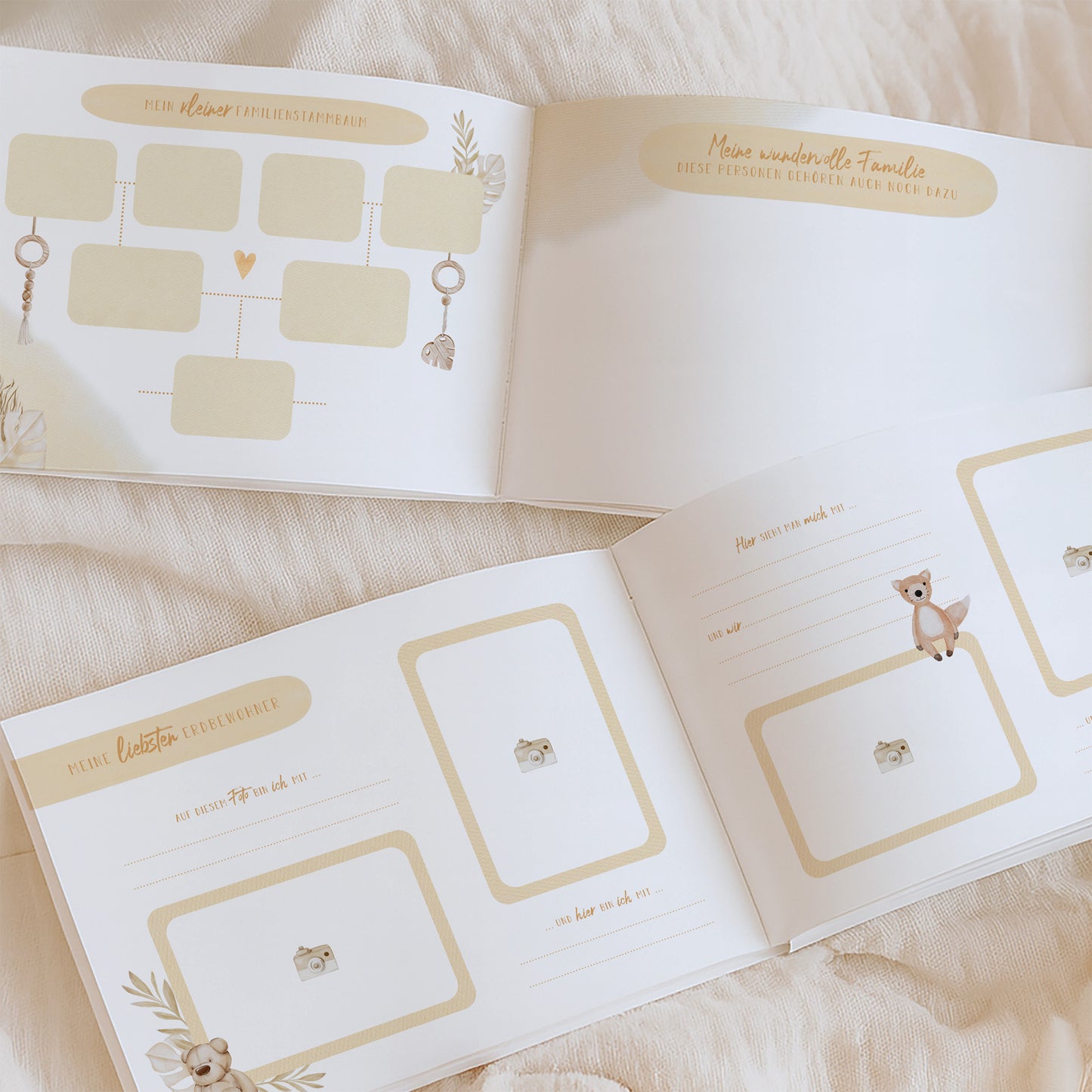 Babyalbum „Klein, wild & wunderbar“ – Fuchs | Erstes Jahr