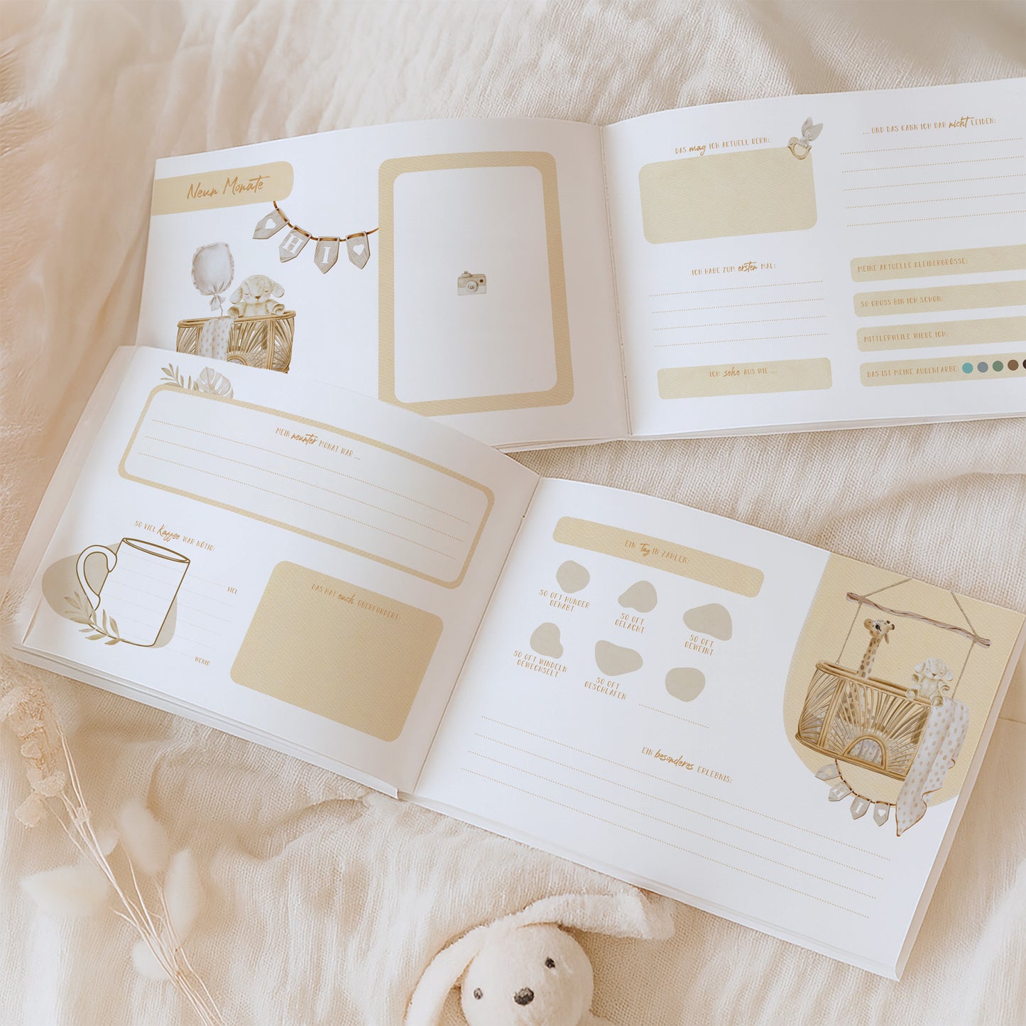 Babyalbum „Klein, wild & wunderbar“ – Fuchs | Erstes Jahr