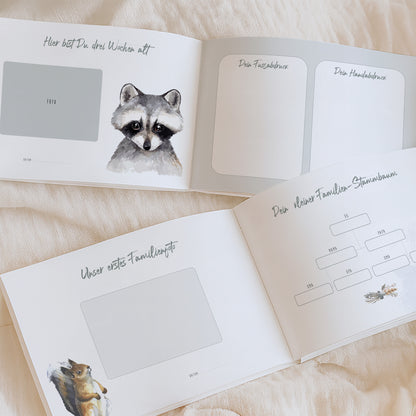 Babyalbum „Klein, wild & wunderbar“ – Löwe | Erstes Jahr