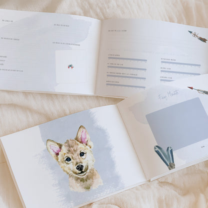Babyalbum „Klein, wild & wunderbar“ – Löwe | Erstes Jahr