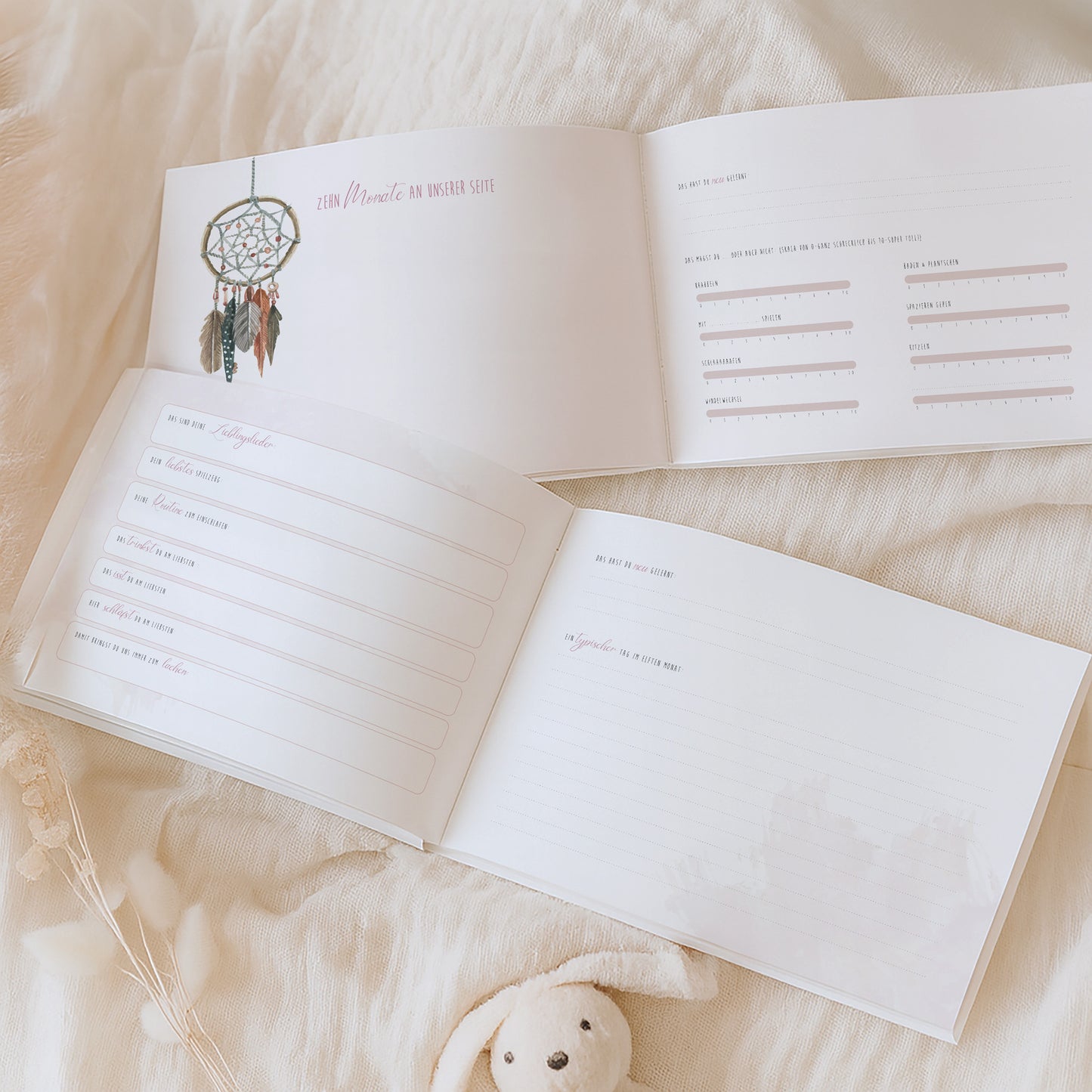 Babyalbum „Klein, wild & wunderbar“ – Reh | Erstes Jahr