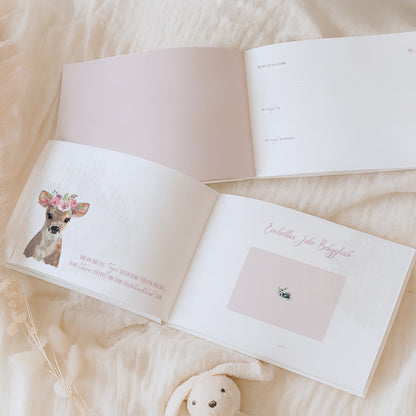 Babyalbum „Klein, wild & wunderbar“ – Reh | Erstes Jahr