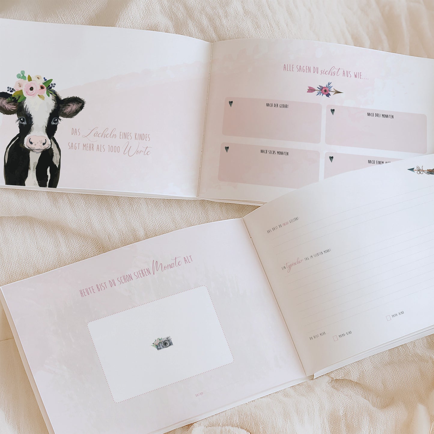 Babyalbum „Klein, wild & wunderbar“ – Reh | Erstes Jahr