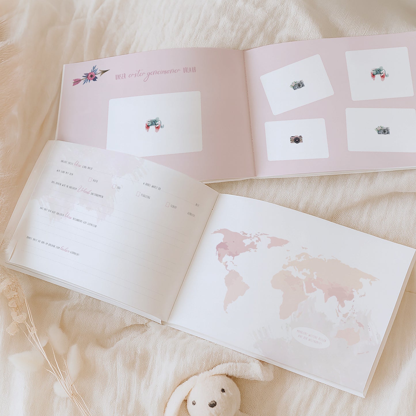 Babyalbum „Klein, wild & wunderbar“ – Reh | Erstes Jahr