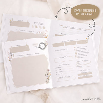 Personalisiertes Gästebuch Hochzeit – Wildblumen