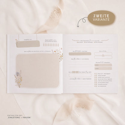 Personalisiertes Gästebuch Hochzeit – Wildblumen