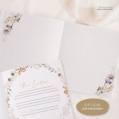 Personalisiertes Gästebuch Hochzeit – Wildblumen
