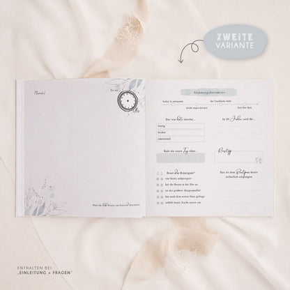 Personalisiertes Gästebuch Hochzeit – Mint Eukalyptus