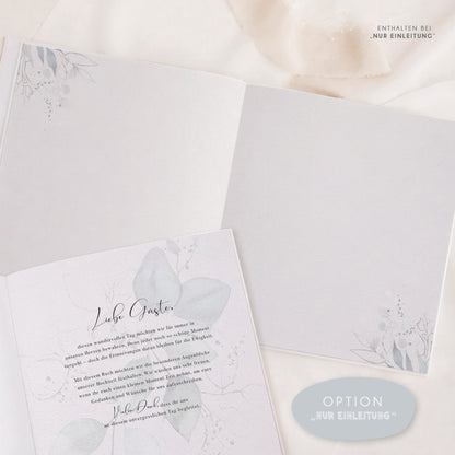 Personalisiertes Gästebuch Hochzeit – Mint Eukalyptus