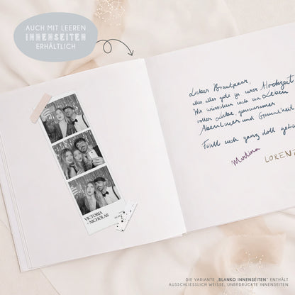 Personalisiertes Gästebuch Hochzeit – Mint Eukalyptus