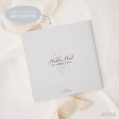 Personalisiertes Gästebuch Hochzeit – Mint Eukalyptus