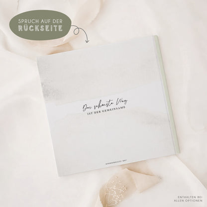 Personalisiertes Gästebuch Hochzeit – Olivenzweige