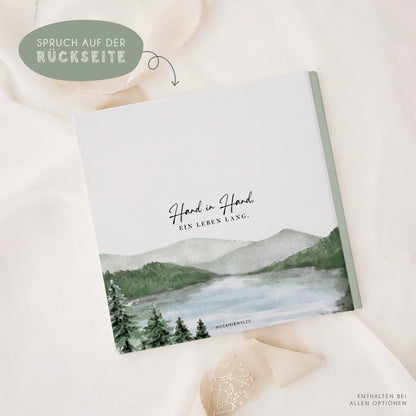 Personalisiertes Gästebuch Hochzeit – Wanderlust Design