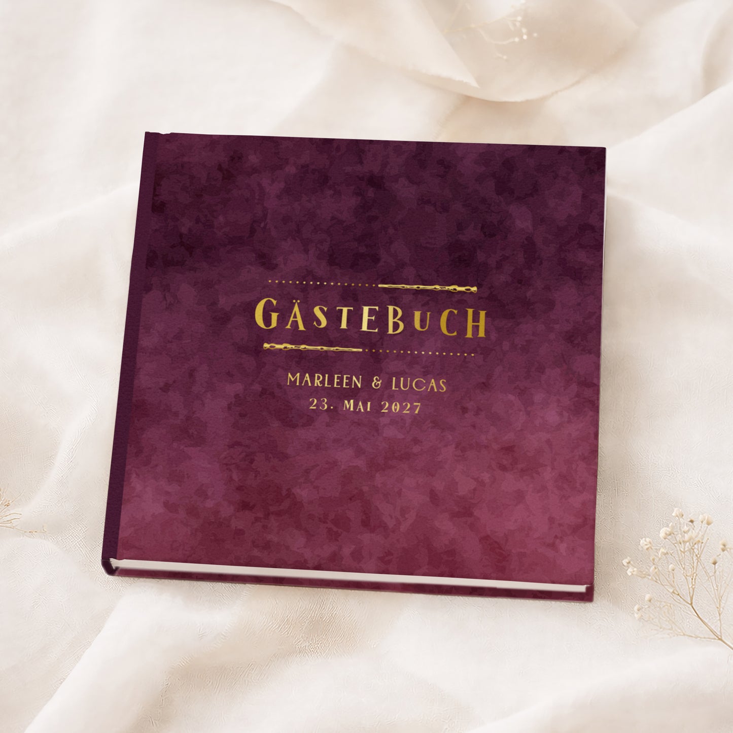 Personalisiertes Gästebuch Hochzeit – Magische Hochzeit in Bordeaux