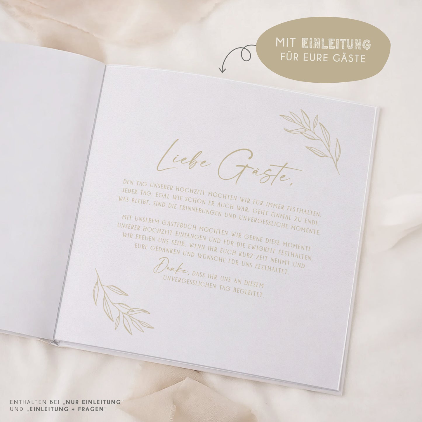 Personalisiertes Gästebuch Hochzeit – Butter Yellow Eukalyptus