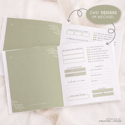 Personalisiertes Gästebuch Hochzeit – Soft Green Eukalyptus