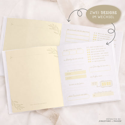 Personalisiertes Gästebuch Hochzeit – Butter Yellow Eukalyptus