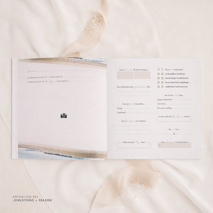 Personalisiertes Gästebuch Hochzeit – Maritimes Aquarell Design