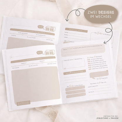 Personalisiertes Gästebuch Hochzeit – Fingerabdruck Herz