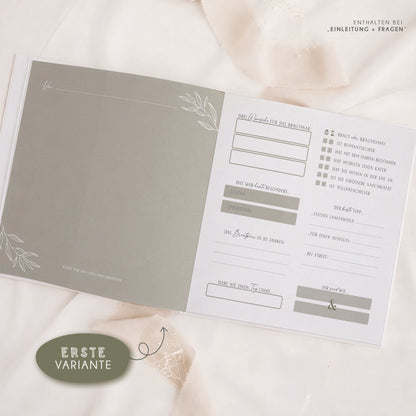Personalisiertes Gästebuch Hochzeit – Sage Green Eukalyptus
