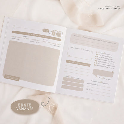 Personalisiertes Gästebuch Hochzeit – Fingerabdruck Herz