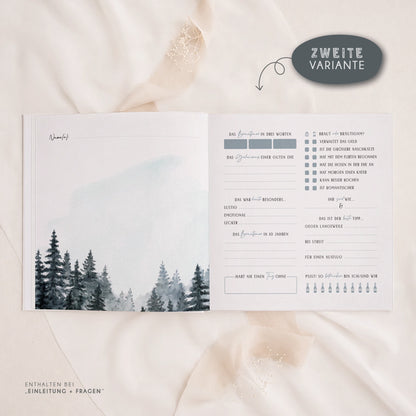 Personalisiertes Gästebuch Hochzeit – Forest Wood