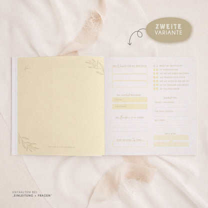 Personalisiertes Gästebuch Hochzeit – Butter Yellow Eukalyptus