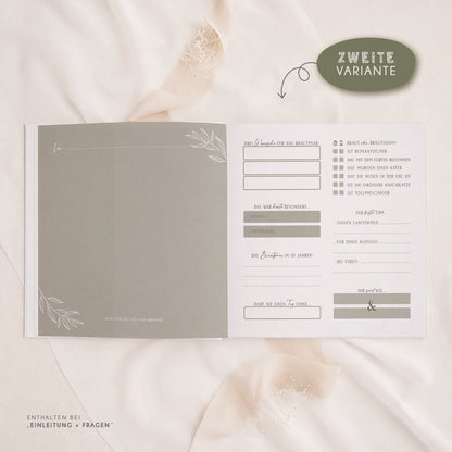 Personalisiertes Gästebuch Hochzeit – Sage Green Eukalyptus