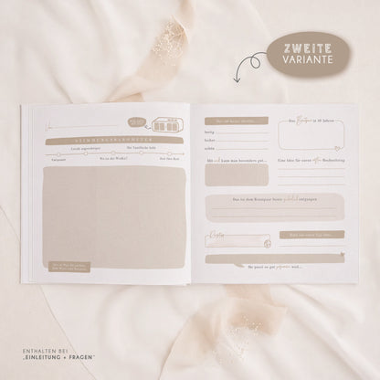Personalisiertes Gästebuch Hochzeit – Hand in Hand
