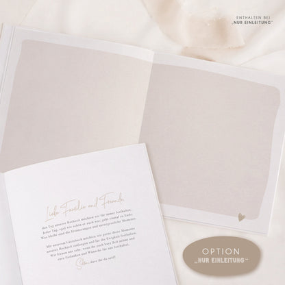Personalisiertes Gästebuch Hochzeit – Fingerabdruck Herz