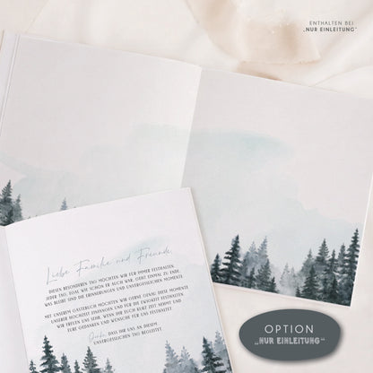 Personalisiertes Gästebuch Hochzeit – Forest Wood