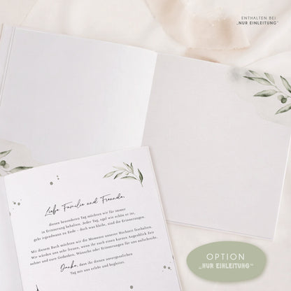 Personalisiertes Gästebuch Hochzeit – Mediterranes Oliven Design