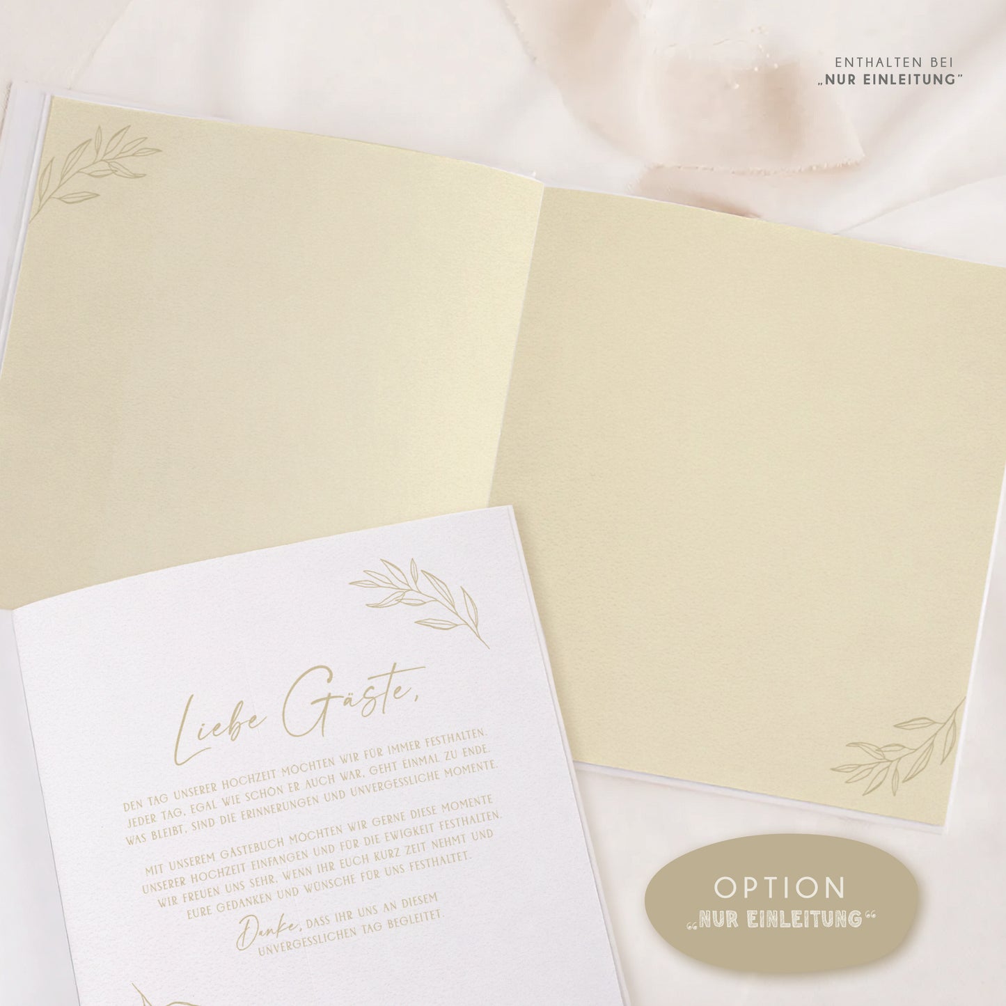 Personalisiertes Gästebuch Hochzeit – Butter Yellow Eukalyptus