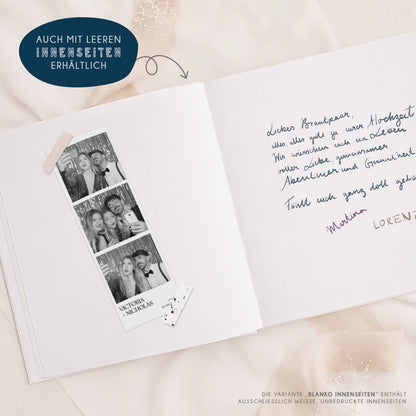 Personalisiertes Gästebuch Hochzeit – Maritimes Aquarell Design