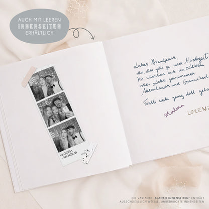 Personalisiertes Gästebuch Hochzeit – Eukalyptus Kranz