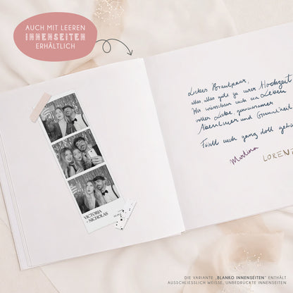 Personalisiertes Gästebuch Hochzeit – Vintage Blumen